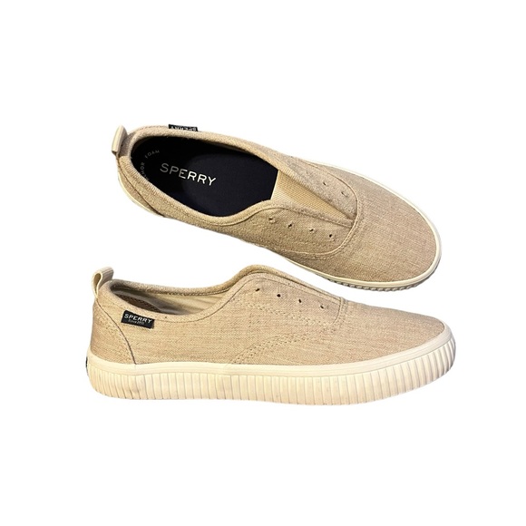 Sperry Crest Creeper CVO Tan Slip On Canvas Sneakers - Picture 8 of 11